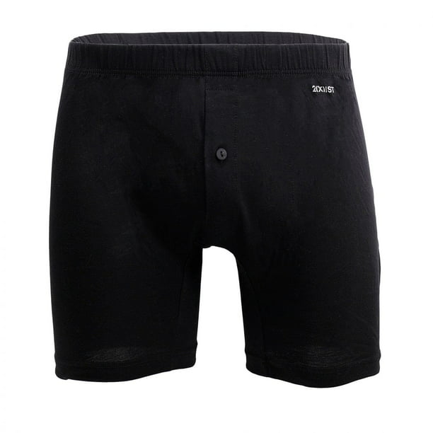 Vico Men's Vsport Cotton Soft Knit Boxer Shorts White Black Blue Gray Sizes S-XL